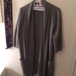 100% cashmere grey cardigan